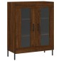 vidaXL Aparador alto madera contrachapada marrón roble 69,5x34x180 cm vidaXL Aparador alto madera contrachapada marrón roble 69,5x34x180 cm