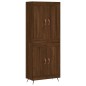 vidaXL Aparador alto madera contrachapada marrón roble 69,5x34x180 cm vidaXL Aparador alto madera contrachapada marrón roble 69,5x34x180 cm