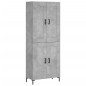 vidaXL Aparador alto madera contrachapada gris hormigón 69,5x34x180 cm vidaXL Aparador alto madera contrachapada gris hormigón 69,5x34x180 cm