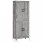 vidaXL Aparador alto madera contrachapada gris sonoma 69,5x34x180 cm vidaXL Aparador alto madera contrachapada gris sonoma 69,5x34x180 cm