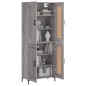 vidaXL Aparador alto madera contrachapada gris sonoma 69,5x34x180 cm vidaXL Aparador alto madera contrachapada gris sonoma 69,5x34x180 cm