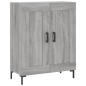 vidaXL Aparador alto madera contrachapada gris sonoma 69,5x34x180 cm vidaXL Aparador alto madera contrachapada gris sonoma 69,5x34x180 cm