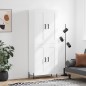 vidaXL Aparador alto madera contrachapada blanco brillo 69,5x34x180 cm vidaXL Aparador alto madera contrachapada blanco brillo 69,5x34x180 cm