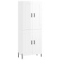 vidaXL Aparador alto madera contrachapada blanco brillo 69,5x34x180 cm vidaXL Aparador alto madera contrachapada blanco brillo 69,5x34x180 cm