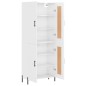 vidaXL Aparador alto madera contrachapada blanco brillo 69,5x34x180 cm vidaXL Aparador alto madera contrachapada blanco brillo 69,5x34x180 cm