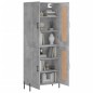 vidaXL Aparador alto madera contrachapada gris hormigón 69,5x34x180 cm vidaXL Aparador alto madera contrachapada gris hormigón 69,5x34x180 cm