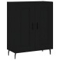 vidaXL Aparador alto madera contrachapada negro 69,5x34x180 cm vidaXL Aparador alto madera contrachapada negro 69,5x34x180 cm