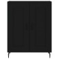 vidaXL Aparador alto madera contrachapada negro 69,5x34x180 cm vidaXL Aparador alto madera contrachapada negro 69,5x34x180 cm