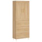 vidaXL Aparador alto madera contrachapada color roble 69,5x34x180 cm vidaXL Aparador alto madera contrachapada color roble 69,5x34x180 cm