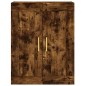 vidaXL Aparador alto madera contrachapada roble ahumado 69,5x34x180 cm