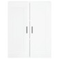 vidaXL Aparador alto madera contrachapada blanco brillo 69,5x34x180 cm vidaXL Aparador alto madera contrachapada blanco brillo 69,5x34x180 cm