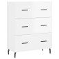 vidaXL Aparador alto madera contrachapada blanco brillo 69,5x34x180 cm vidaXL Aparador alto madera contrachapada blanco brillo 69,5x34x180 cm