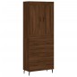vidaXL Aparador alto madera contrachapada marrón roble 69,5x34x180 cm vidaXL Aparador alto madera contrachapada marrón roble 69,5x34x180 cm