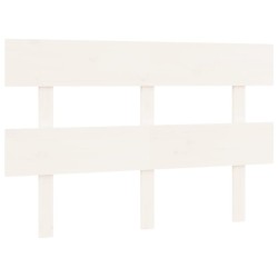 vidaXL Cabecero de cama madera maciza de pino blanco 124x3x81 cm