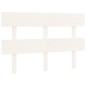 vidaXL Cabecero de cama madera maciza de pino blanco 124x3x81 cm vidaXL Cabecero de cama madera maciza de pino blanco 124x3x81 cm