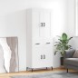 vidaXL Aparador alto madera contrachapada blanco 69,5x34x180 cm vidaXL Aparador alto madera contrachapada blanco 69,5x34x180 cm