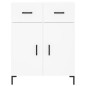 vidaXL Aparador alto madera contrachapada blanco 69,5x34x180 cm vidaXL Aparador alto madera contrachapada blanco 69,5x34x180 cm