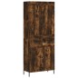 vidaXL Aparador alto madera contrachapada roble ahumado 69,5x34x180 cm vidaXL Aparador alto madera contrachapada roble ahumado 69,5x34x180 cm