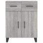 vidaXL Aparador alto madera contrachapada gris sonoma 69,5x34x180 cm vidaXL Aparador alto madera contrachapada gris sonoma 69,5x34x180 cm