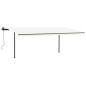 vidaXL Toldo manual retráctil con postes color crema 3,5x2,5 m vidaXL Toldo manual retráctil con postes color crema 3,5x2,5 m