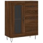 vidaXL Aparador alto madera contrachapada marrón roble 69,5x34x180 cm vidaXL Aparador alto madera contrachapada marrón roble 69,5x34x180 cm
