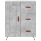 vidaXL Aparador alto madera contrachapada gris hormigón 69,5x34x180 cm vidaXL Aparador alto madera contrachapada gris hormigón 69,5x34x180 cm