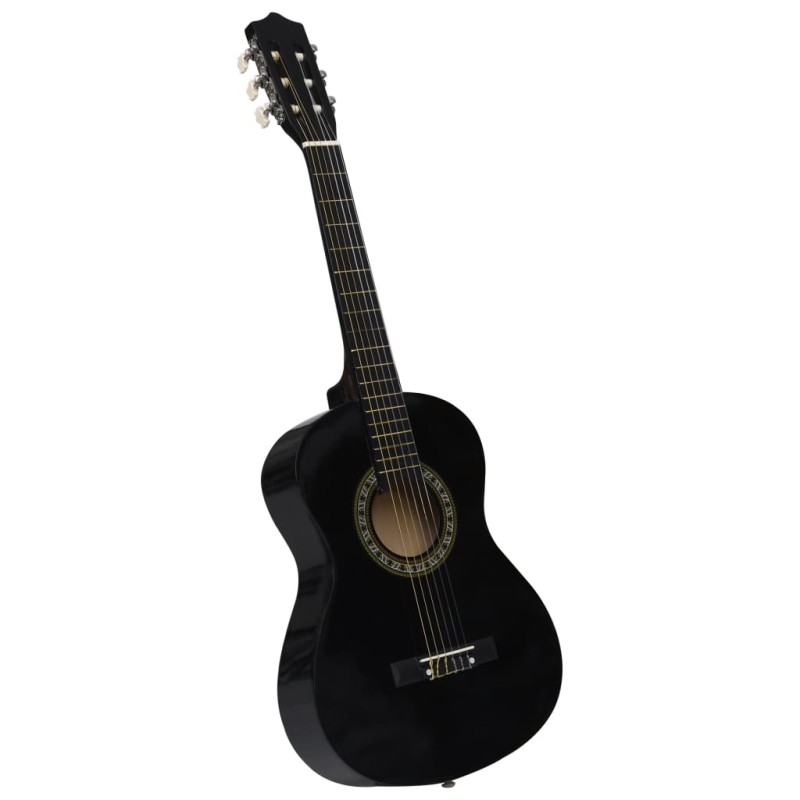 vidaXL Guitarra clásica para niños y principiantes negro 1/2 34" vidaXL Guitarra clásica para niños y principiantes negro 1/2 34"