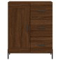 vidaXL Aparador alto madera contrachapada marrón roble 69,5x34x180 cm