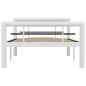 vidaXL Estructura de cama de metal blanco y negro 90x200 cm vidaXL Estructura de cama de metal blanco y negro 90x200 cm