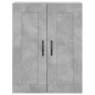 vidaXL Aparador alto madera contrachapada gris hormigón 69,5x34x180 cm