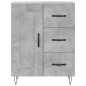 vidaXL Aparador alto madera contrachapada gris hormigón 69,5x34x180 cm