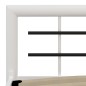 vidaXL Estructura de cama de metal blanco y negro 90x200 cm vidaXL Estructura de cama de metal blanco y negro 90x200 cm