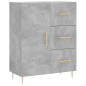 vidaXL Aparador alto madera contrachapada gris hormigón 69,5x34x180 cm vidaXL Aparador alto madera contrachapada gris hormigón 69,5x34x180 cm