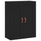 vidaXL Aparador alto madera contrachapada negro 69,5x34x180 cm vidaXL Aparador alto madera contrachapada negro 69,5x34x180 cm