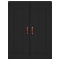 vidaXL Aparador alto madera contrachapada negro 69,5x34x180 cm vidaXL Aparador alto madera contrachapada negro 69,5x34x180 cm