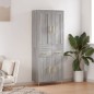 vidaXL Aparador alto madera contrachapada gris sonoma 69,5x34x180 cm vidaXL Aparador alto madera contrachapada gris sonoma 69,5x34x180 cm