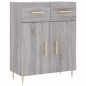 vidaXL Aparador alto madera contrachapada gris sonoma 69,5x34x180 cm vidaXL Aparador alto madera contrachapada gris sonoma 69,5x34x180 cm