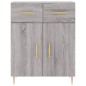 vidaXL Aparador alto madera contrachapada gris sonoma 69,5x34x180 cm vidaXL Aparador alto madera contrachapada gris sonoma 69,5x34x180 cm
