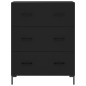 vidaXL Aparador alto madera contrachapada negro 69,5x34x180 cm vidaXL Aparador alto madera contrachapada negro 69,5x34x180 cm