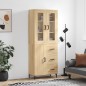 vidaXL Aparador alto madera contrachapada color roble 69,5x34x180 cm vidaXL Aparador alto madera contrachapada color roble 69,5x34x180 cm