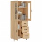 vidaXL Aparador alto madera contrachapada color roble 69,5x34x180 cm vidaXL Aparador alto madera contrachapada color roble 69,5x34x180 cm