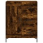 vidaXL Aparador alto madera contrachapada roble ahumado 69,5x34x180 cm