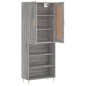 vidaXL Aparador alto madera contrachapada gris sonoma 69,5x34x180 cm vidaXL Aparador alto madera contrachapada gris sonoma 69,5x34x180 cm