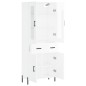 vidaXL Aparador alto madera contrachapada blanco brillo 69,5x34x180 cm vidaXL Aparador alto madera contrachapada blanco brillo 69,5x34x180 cm