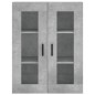 vidaXL Aparador alto madera contrachapada gris hormigón 69,5x34x180 cm vidaXL Aparador alto madera contrachapada gris hormigón 69,5x34x180 cm