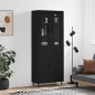 vidaXL Aparador alto madera contrachapada negro 69,5x34x180 cm vidaXL Aparador alto madera contrachapada negro 69,5x34x180 cm