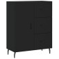 vidaXL Aparador alto madera contrachapada negro 69,5x34x180 cm vidaXL Aparador alto madera contrachapada negro 69,5x34x180 cm