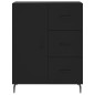 vidaXL Aparador alto madera contrachapada negro 69,5x34x180 cm vidaXL Aparador alto madera contrachapada negro 69,5x34x180 cm