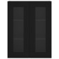 vidaXL Aparador alto madera contrachapada negro 69,5x34x180 cm vidaXL Aparador alto madera contrachapada negro 69,5x34x180 cm