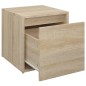 vidaXL Cajón taburete madera contrachapada roble Sonoma 40,5x40x40 cm vidaXL Cajón taburete madera contrachapada roble Sonoma 40,5x40x40 cm